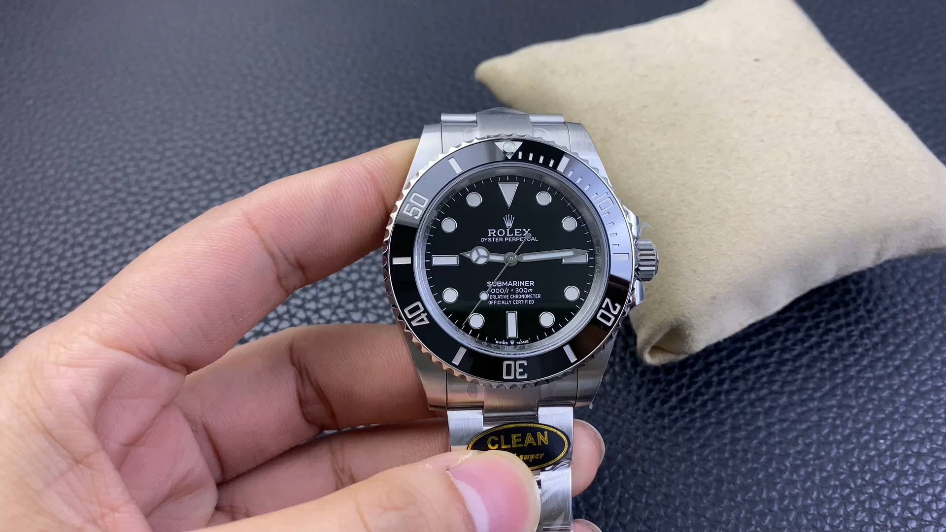 Rolex Submariner 124060 Oyster Stainless Steel Black Dial 41mm Mens Replica Watch