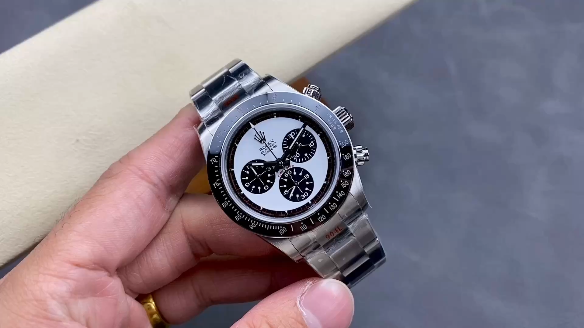 Rolex Cosmograph Daytona 116520 Bamford Paul Newman White Dial Steel 40mm Men's Watch