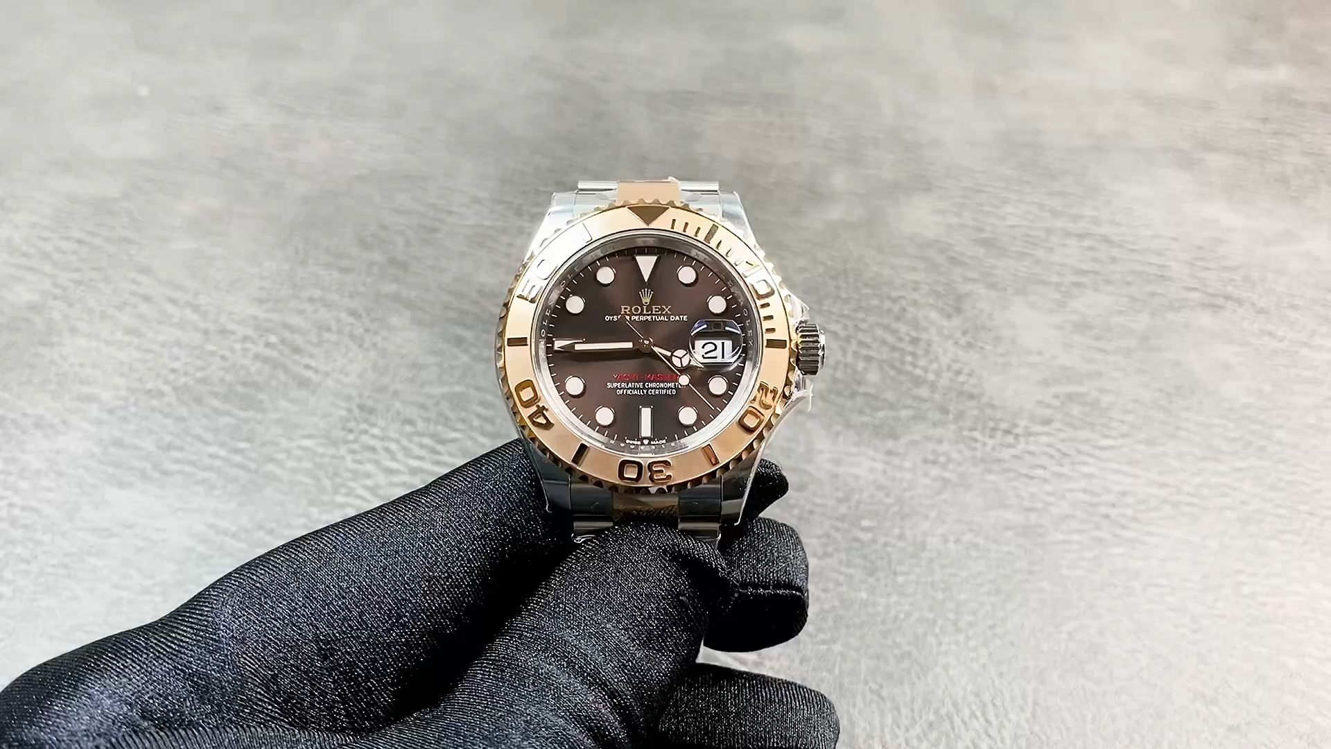 Rolex Yacht Master II 116621 Chocolate Dial Rose Gold 40mm Mens Replica Watch