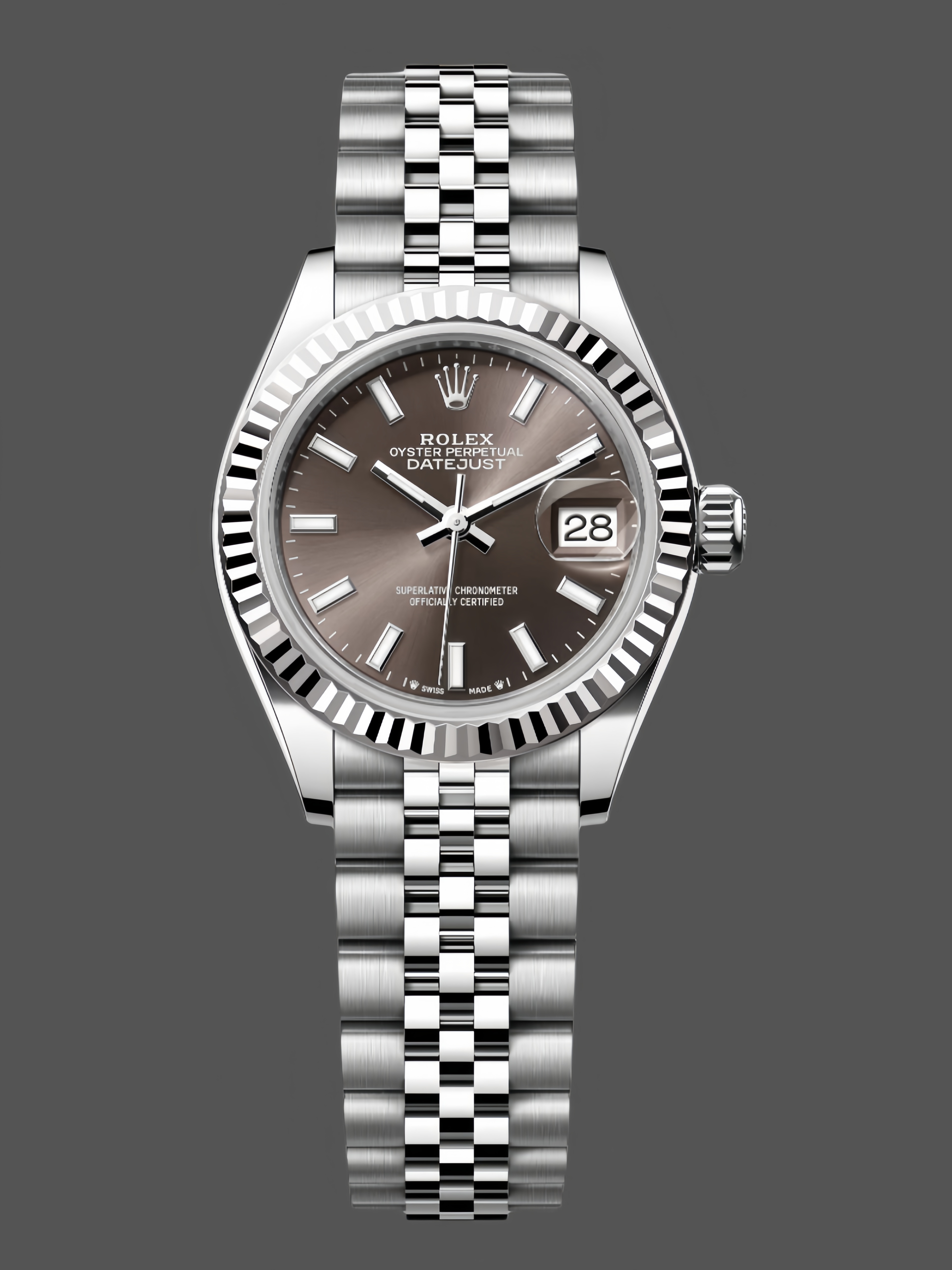 Rolex Datejust 279174 0011 28 mm Dark Grey Dial Women's Watch