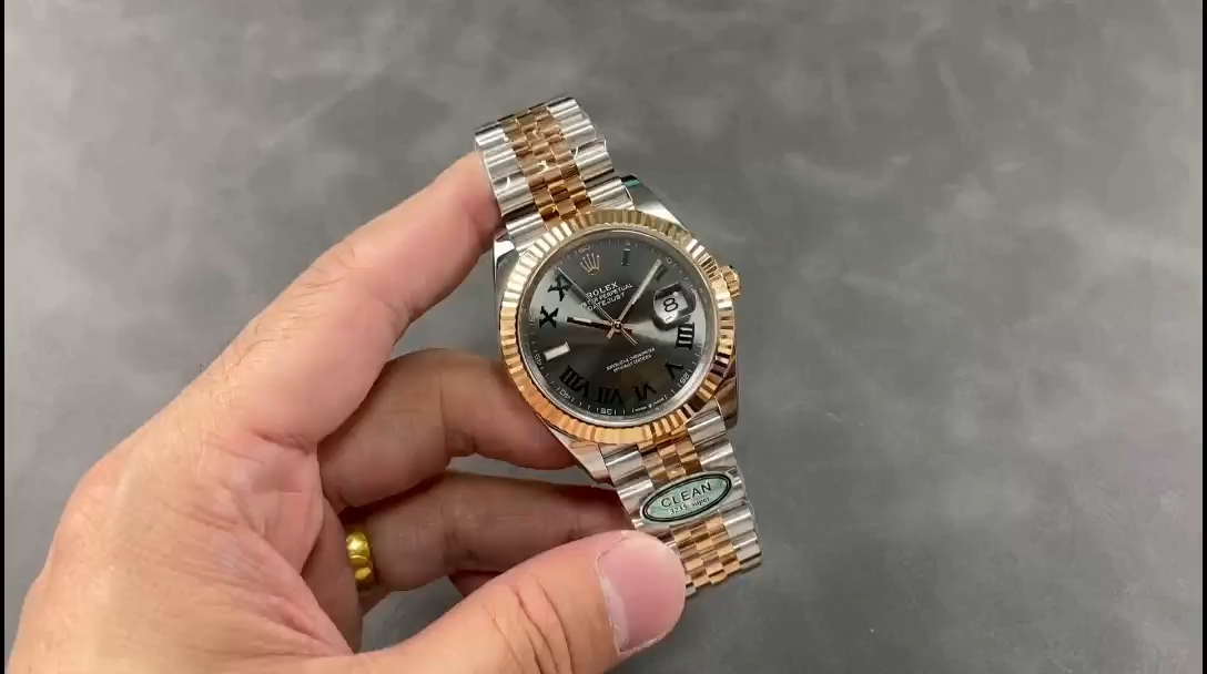 Rolex Datejust 41 Everose Gold Oystersteel Grey Dial m126331 0016