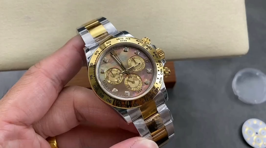 Rolex Daytona 116523 Dark MOP Black Dial 40mm Mens Replica Watch