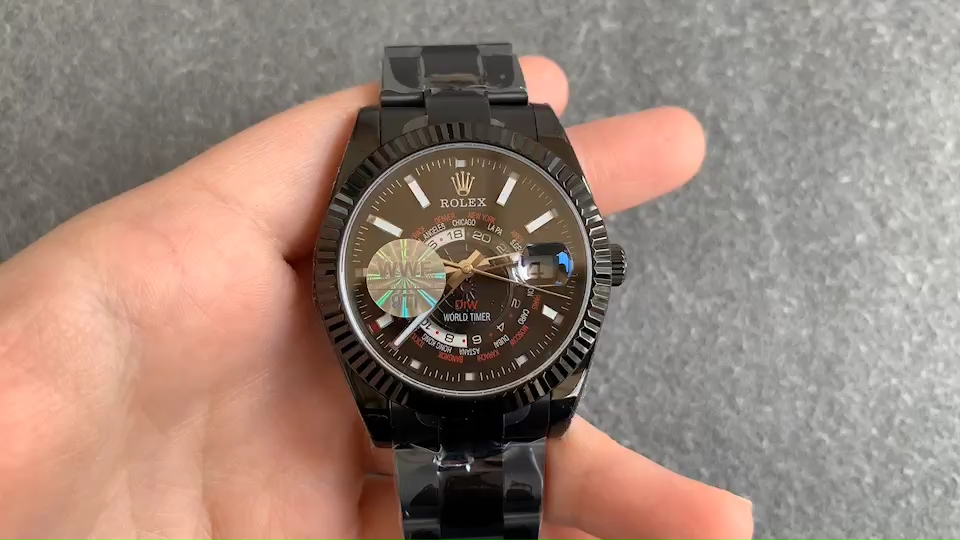 Rolex Sky Dweller PVD Coated Case DIW Limited Edition Black Dial 42MM Men's Watch