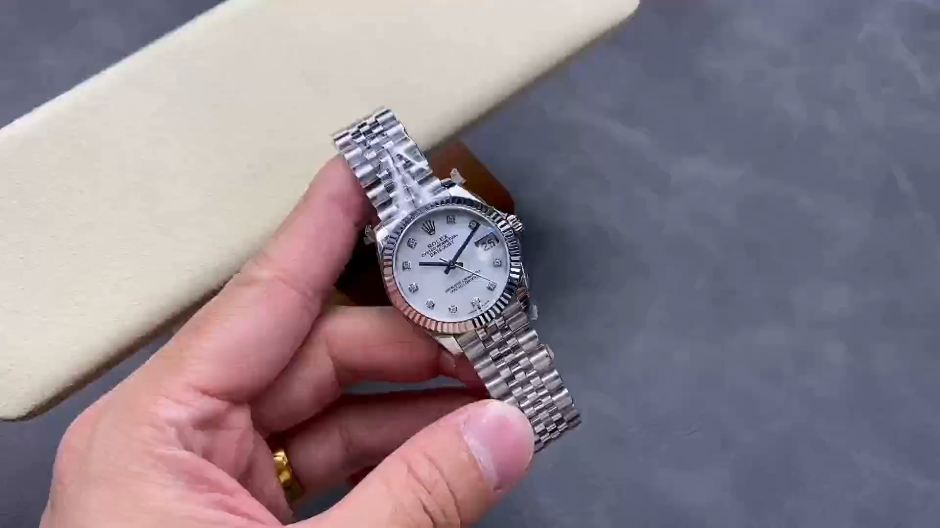 Rolex Datejust 31 Steel & 18K White Gold 278274 0006 Women's Watch