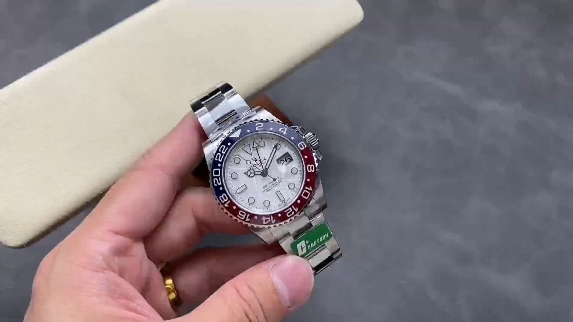 Rolex GMT-Master II 126719 0002 White Gold Meteorite Grey Dial 40mm Mens Replica Watch