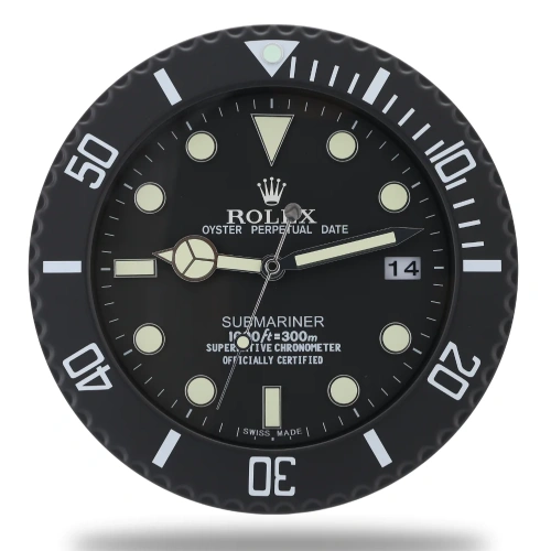 Rolex Submariner Vintage Black Wall Clock