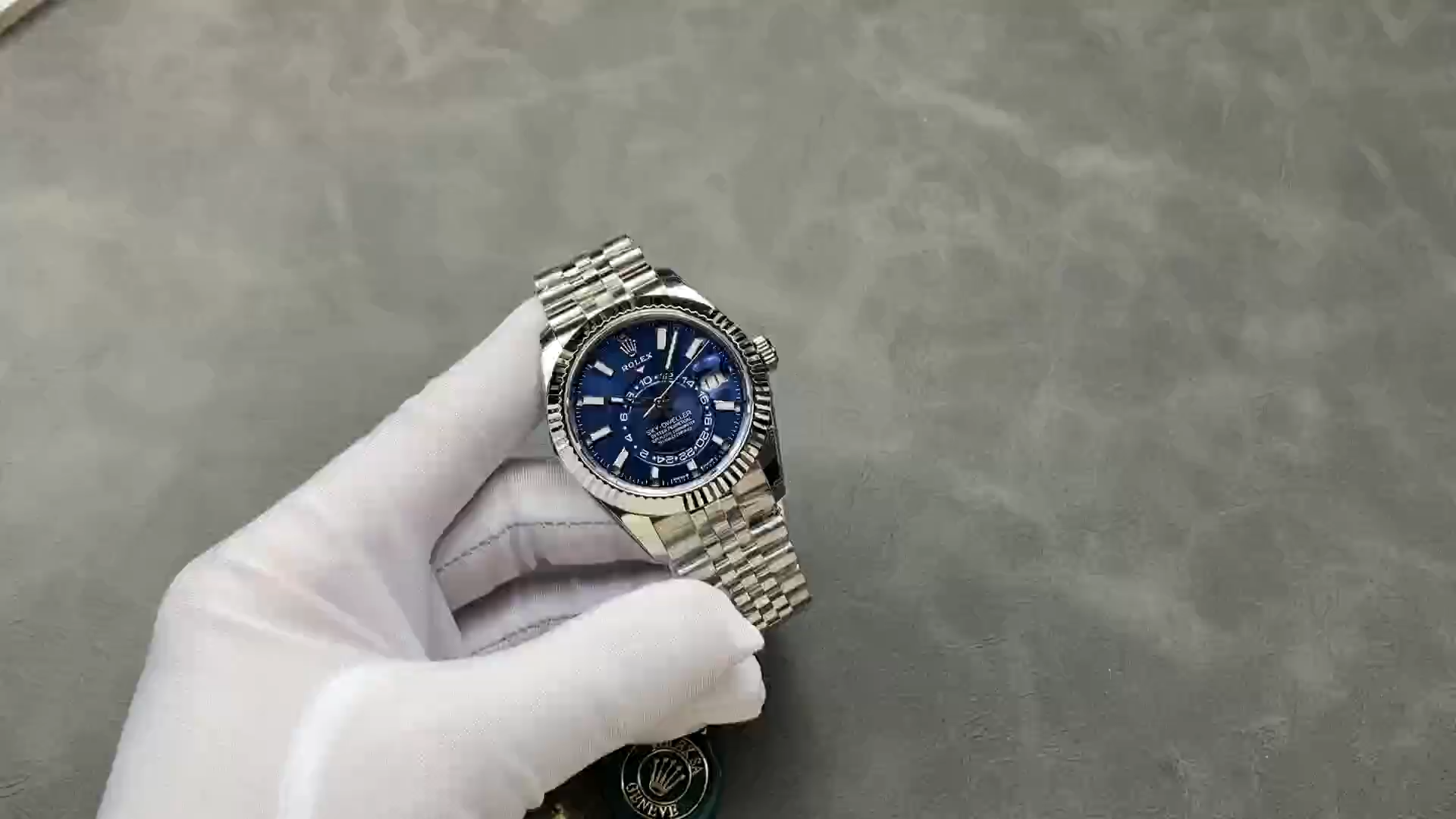 Rolex Sky-Dweller 42 m336934 0006 Fluted Bezel Blue Dial Replica Watch