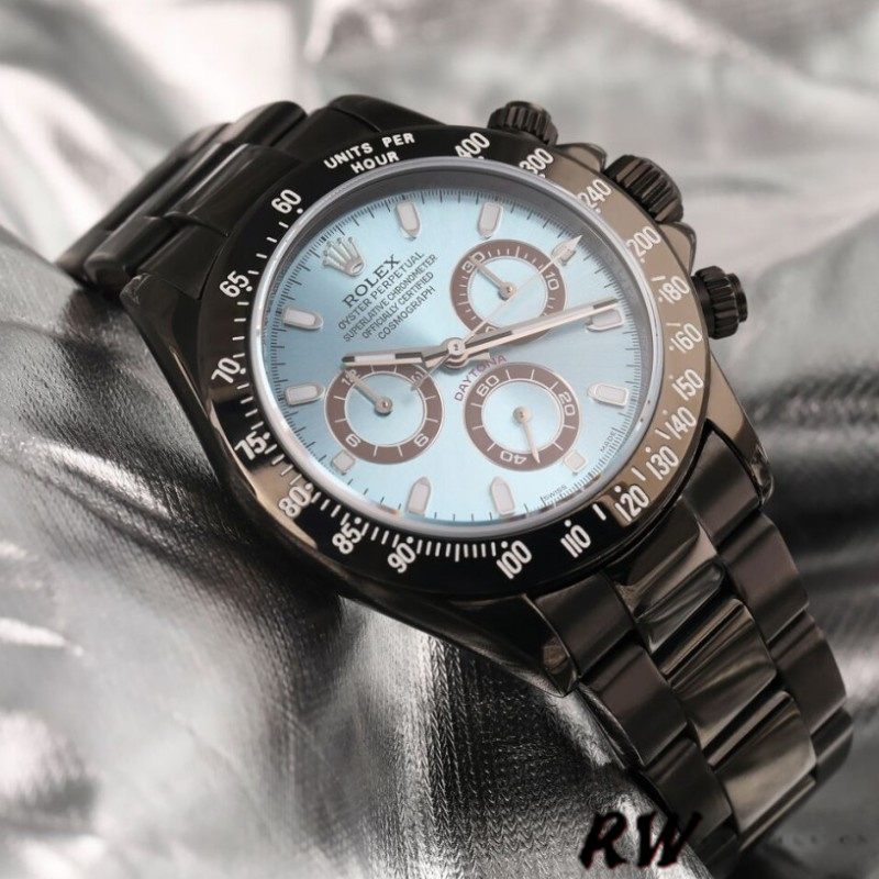 Rolex Daytona 116523 Black PVDDLC Coated Stainless Steel 40mm Mens Replica Watch