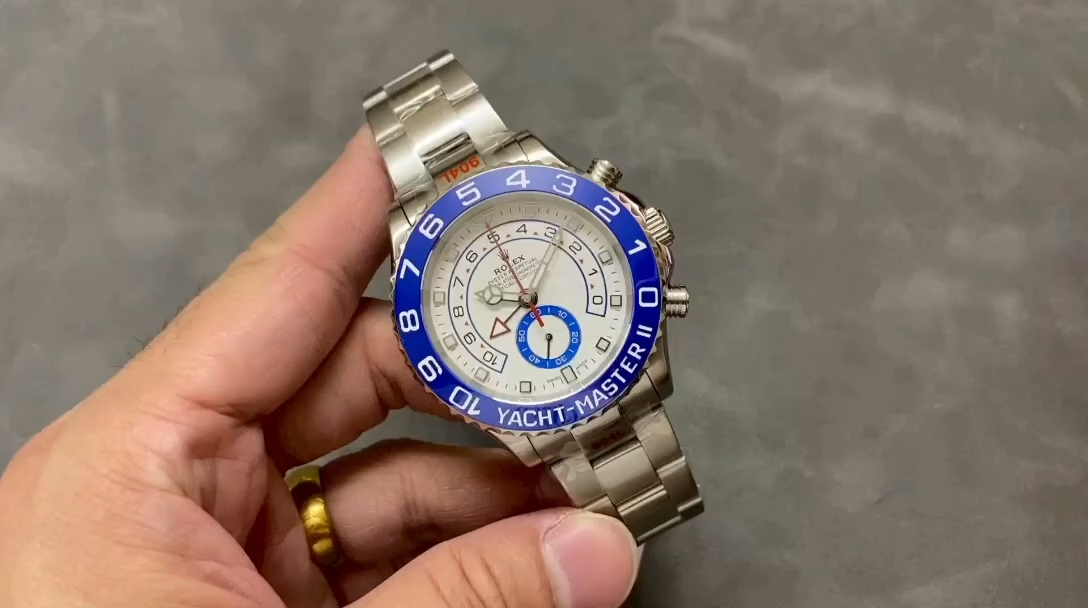 Rolex Yacht-Master II 116680 White Square Dial 44mm Mens Replica Watch