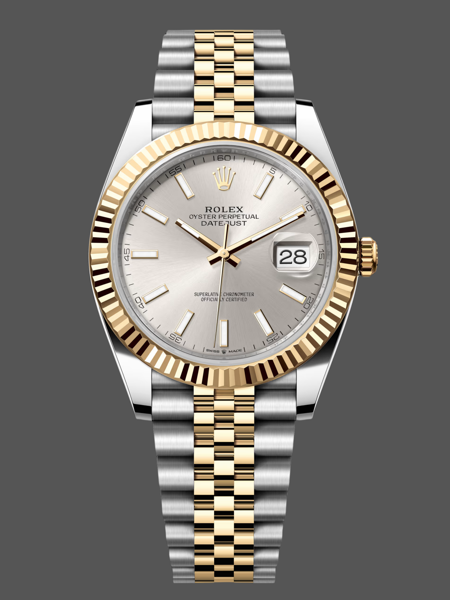 Rolex Datejust 41 Jubilee Bracelet Silver Dial M126333 0002 Men's Watch