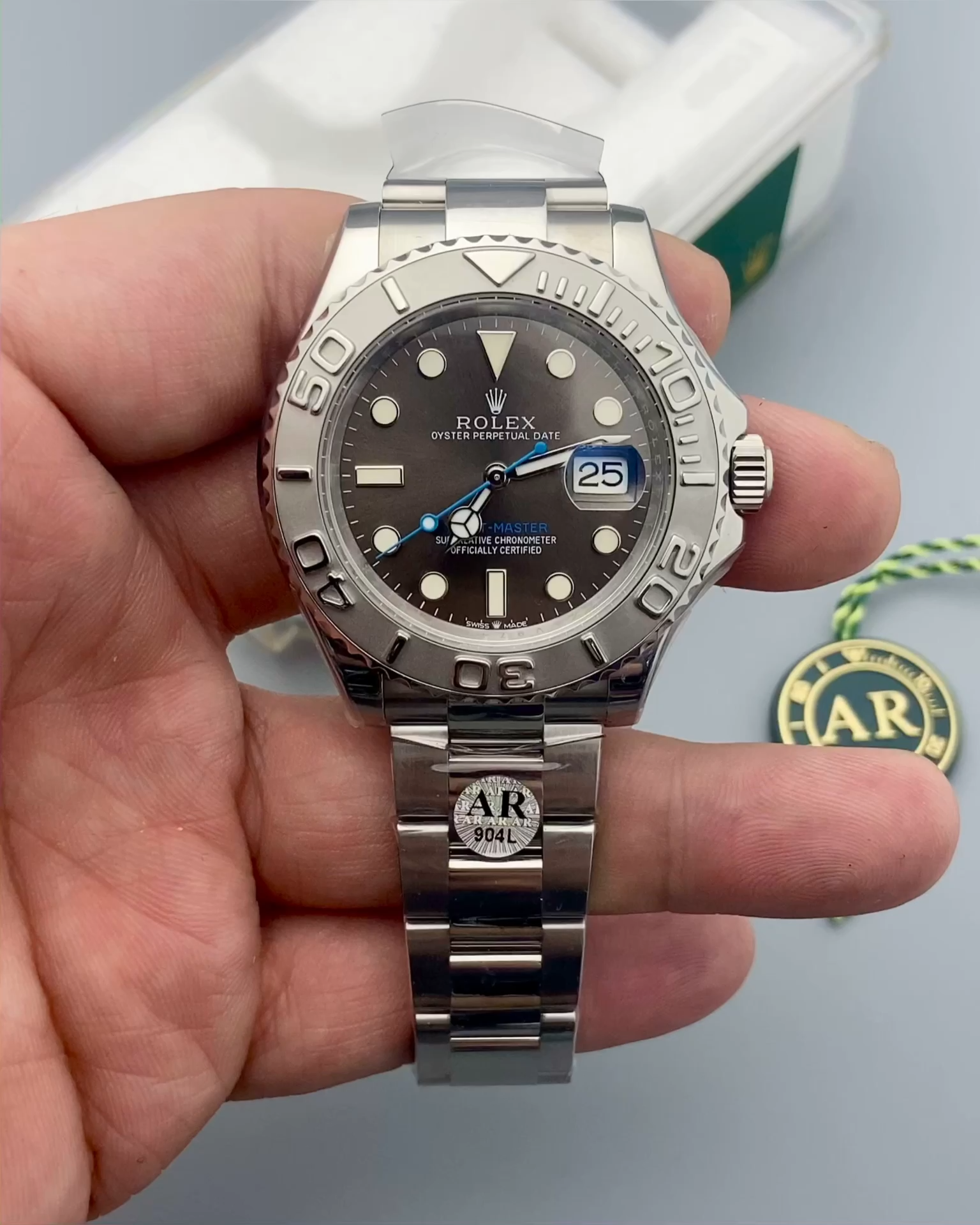 Rolex Yacht-Master 116622 Stainless Steel Grey Dial 40mm Mens Replica Watch