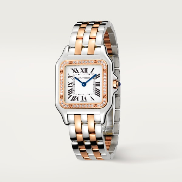 CARTIER PANTHERE Rose Gold Mix Diamond 30mm