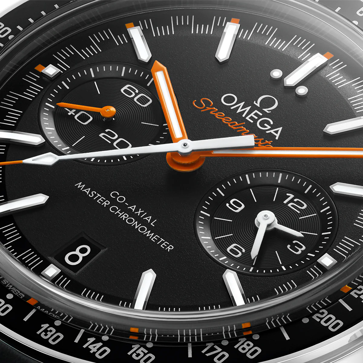 OMEGA Speedmaster Racing 44.25mm Black Dial Automatic Strap Watch