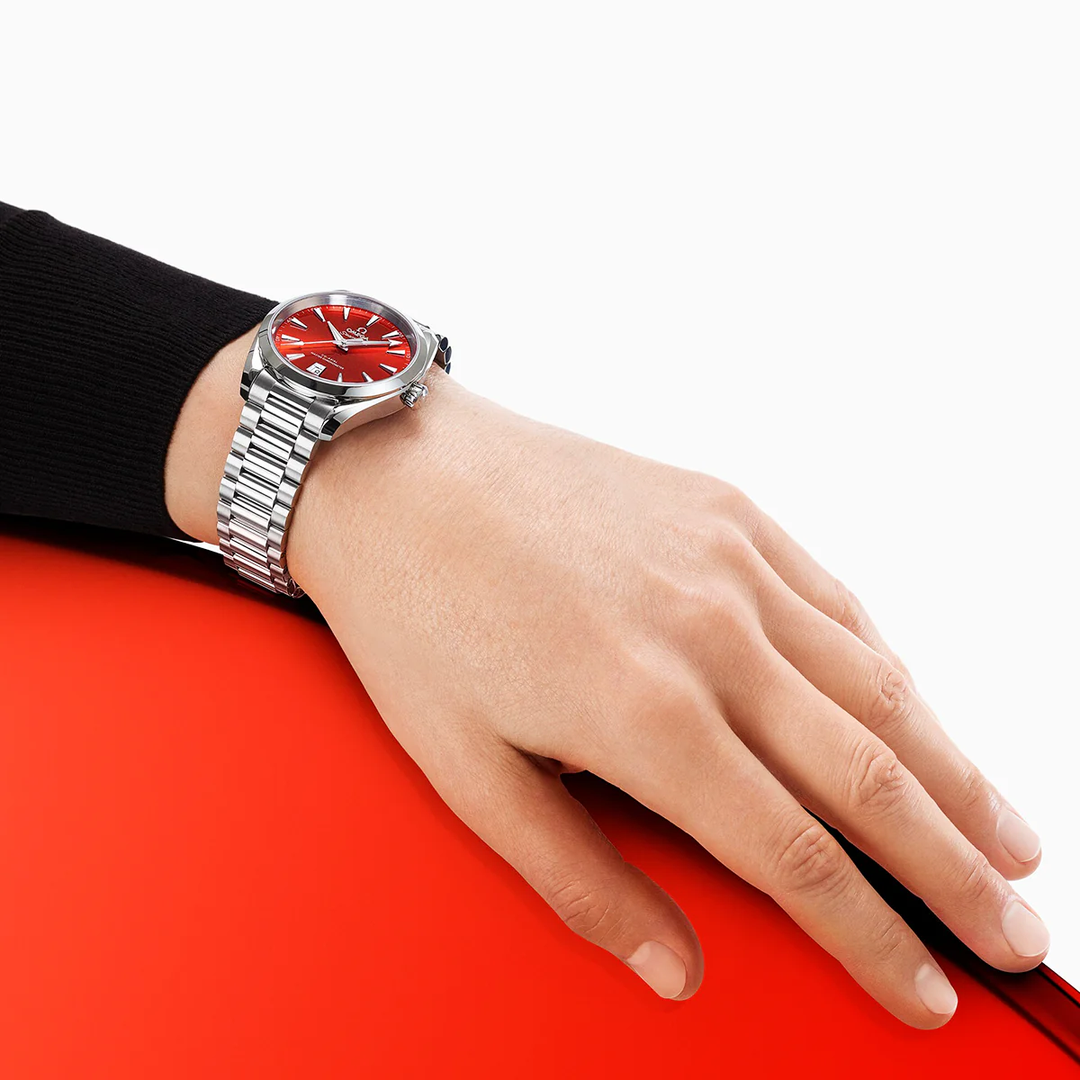 OMEGA Seamaster Aqua Terra Shades 38mm Terracotta Red Dial Watch