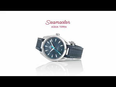 OMEGA Seamaster Aqua Terra 41mm Black Dial Men's Rubber Strap Watch