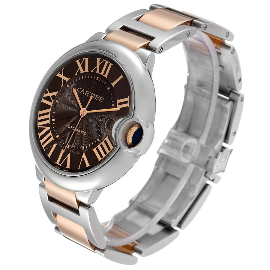 CARTIER BALLON BLEU Rose Gold Mix Chocolate 42mm