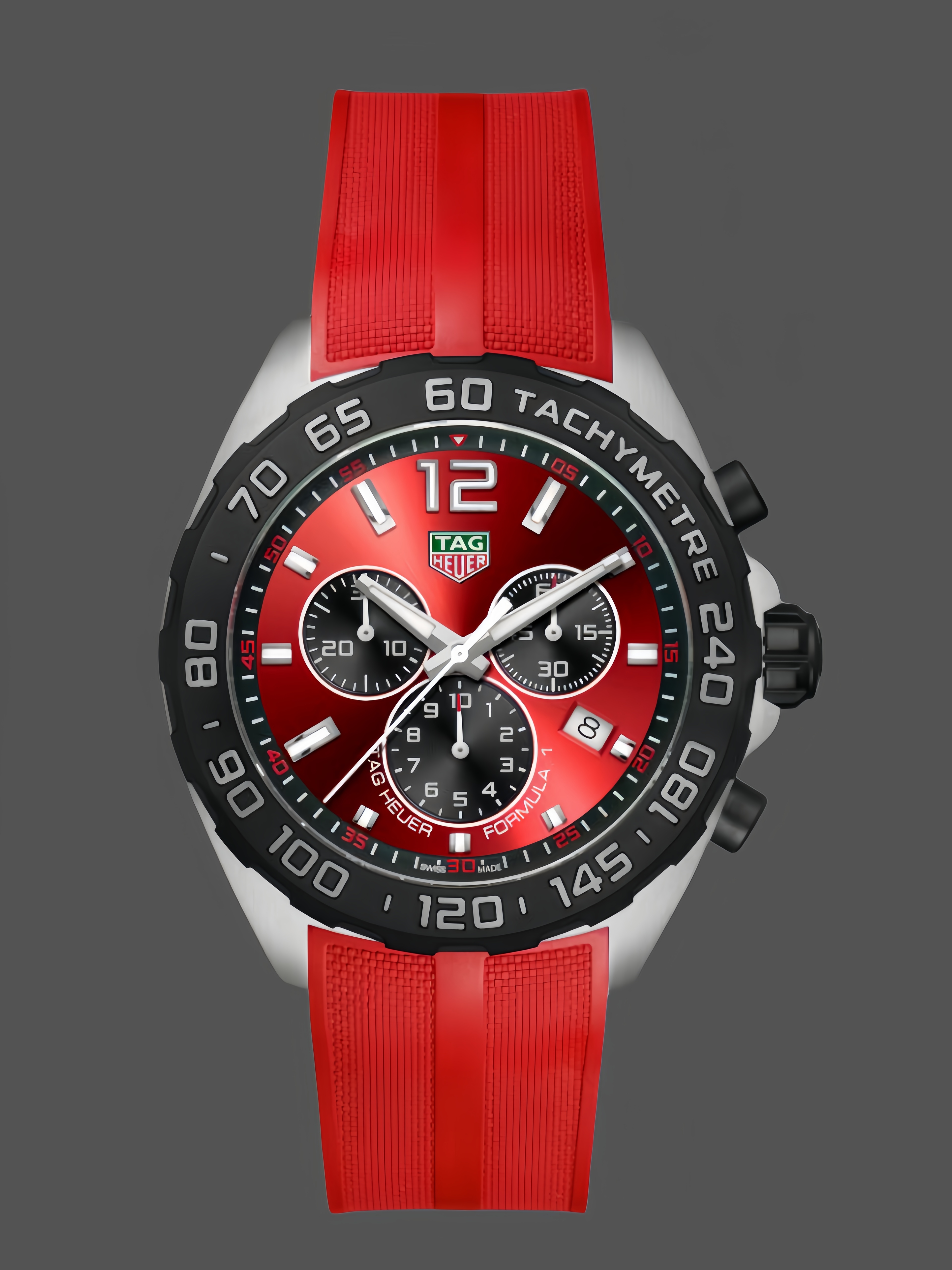 Tag Heuer Formula 1 Chronograph Quartz Red Dial CAZ101AN.FT8055 43MM