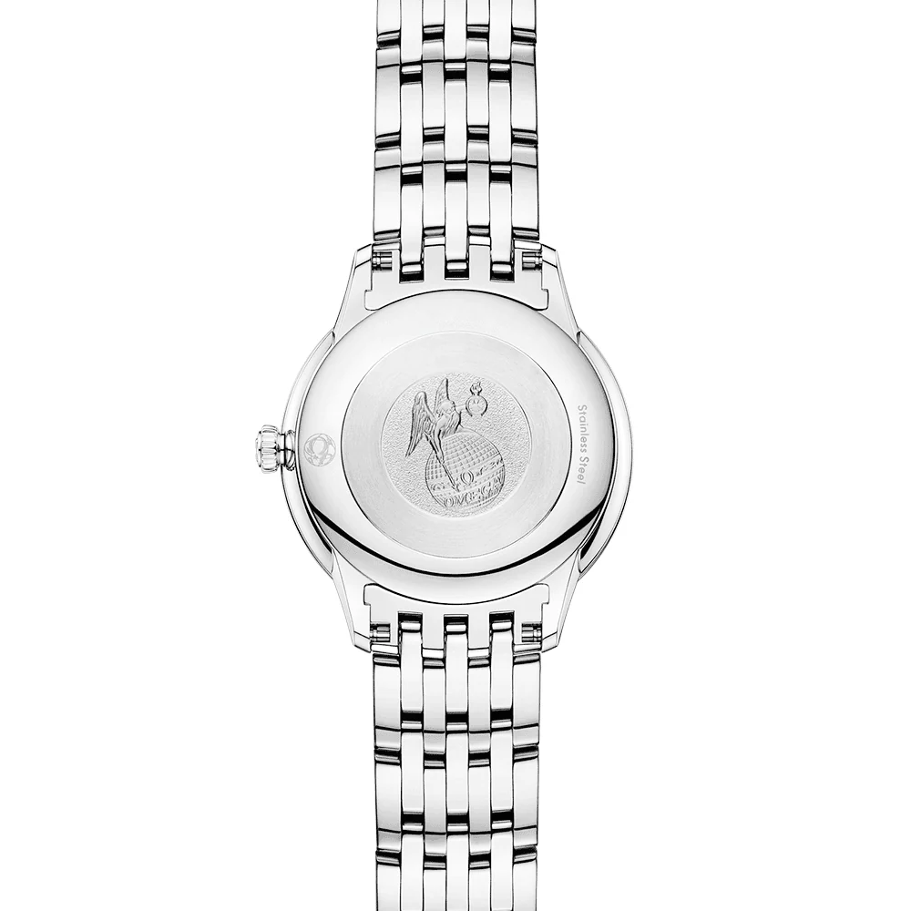 OMEGA De Ville Prestige 27.5mm White Mother of Pearl Dial Bracelet Watch
