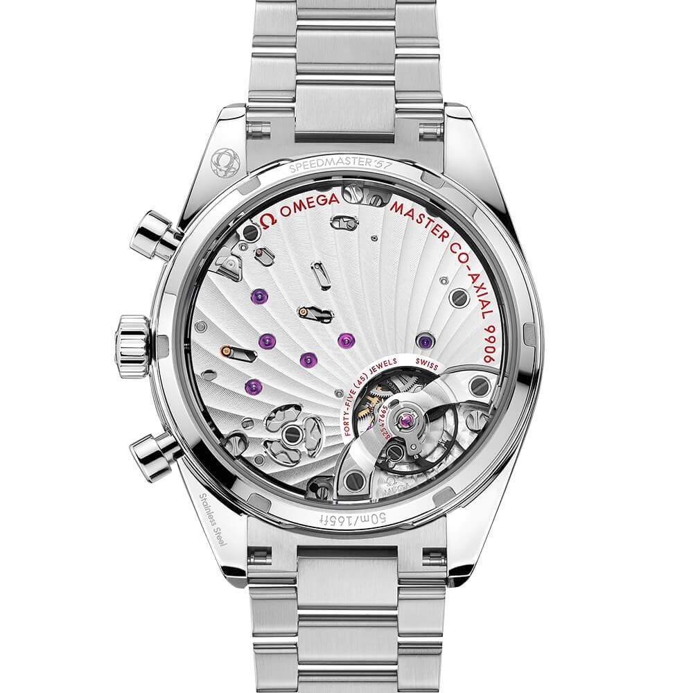 OMEGA Speedmaster '57 40.5mm Burgundy Dial Chronograph Bracelet Watch