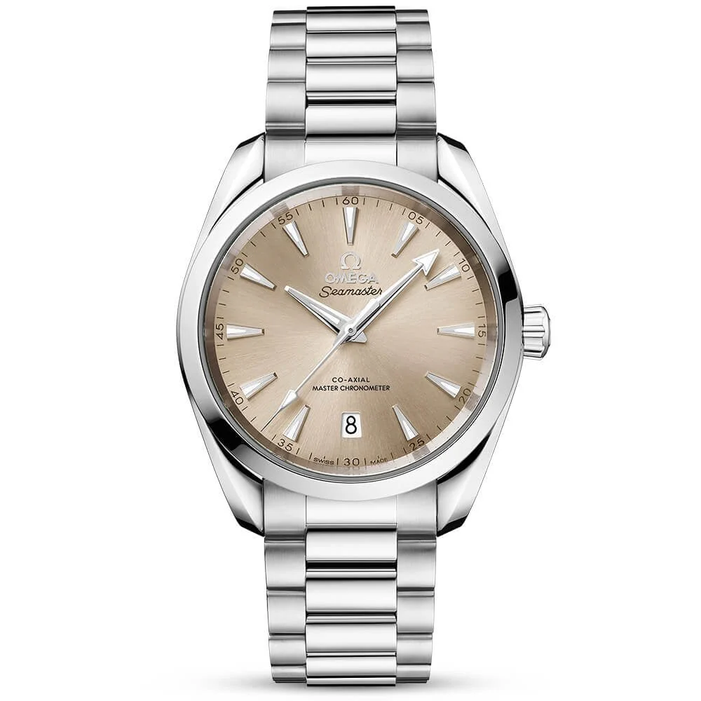 OMEGA Seamaster Aqua Terra Shades 38mm Sandstone Silver Dial Watch