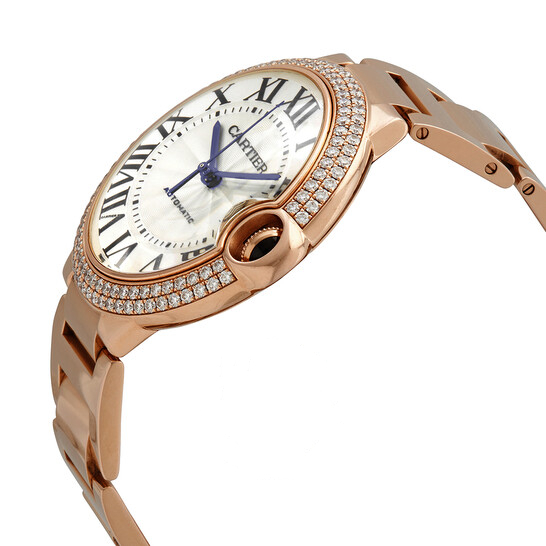 CARTIER BALLON BLEU Rose Gold Diamond 42mm