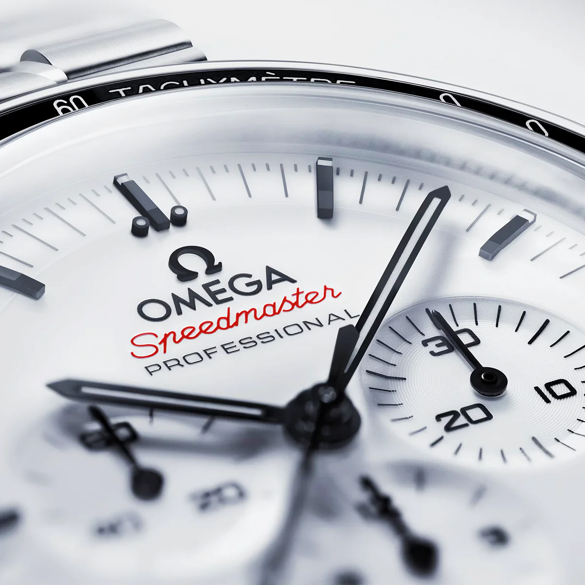 OMEGA Speedmaster Moonwatch 42mm White Dial Men's Bracelet Watch