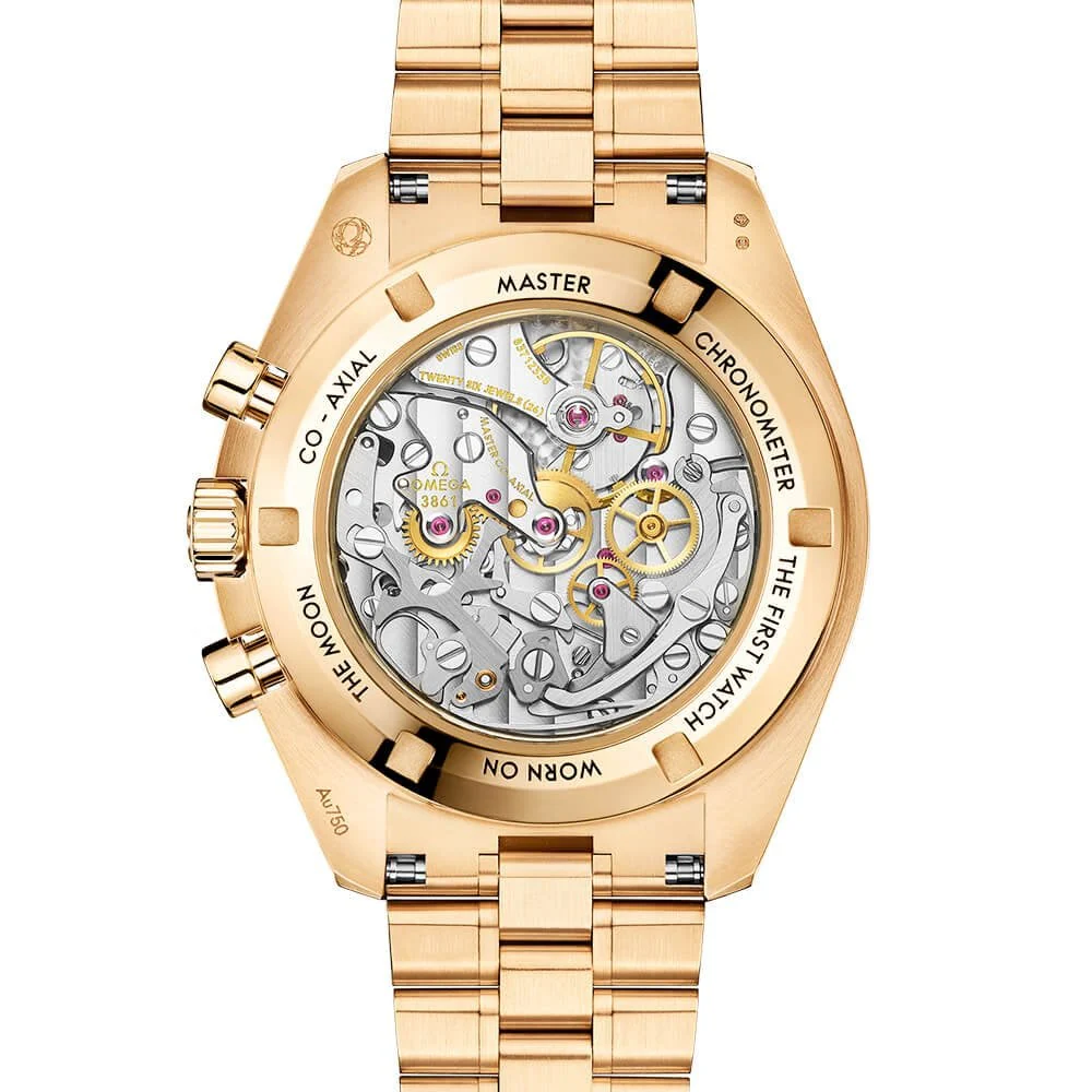OMEGA Speedmaster Moonwatch 18ct Moonshine Gold Dial Bracelet Watch