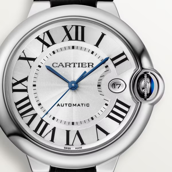 CARTIER BALLON BLEU Black Alligator Strap 40mm