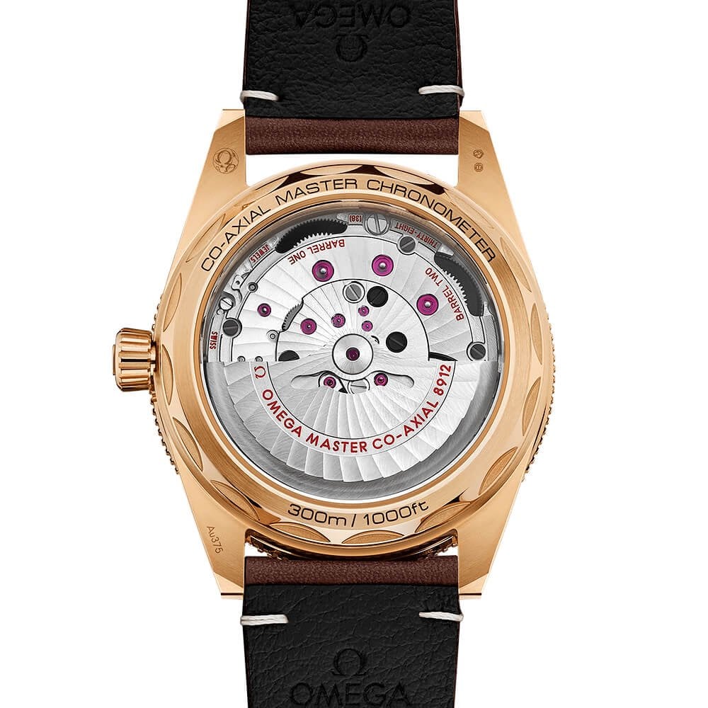 OMEGA Seamaster 300 41mm 9ct Bronze Gold Automatic Leather Strap Watch