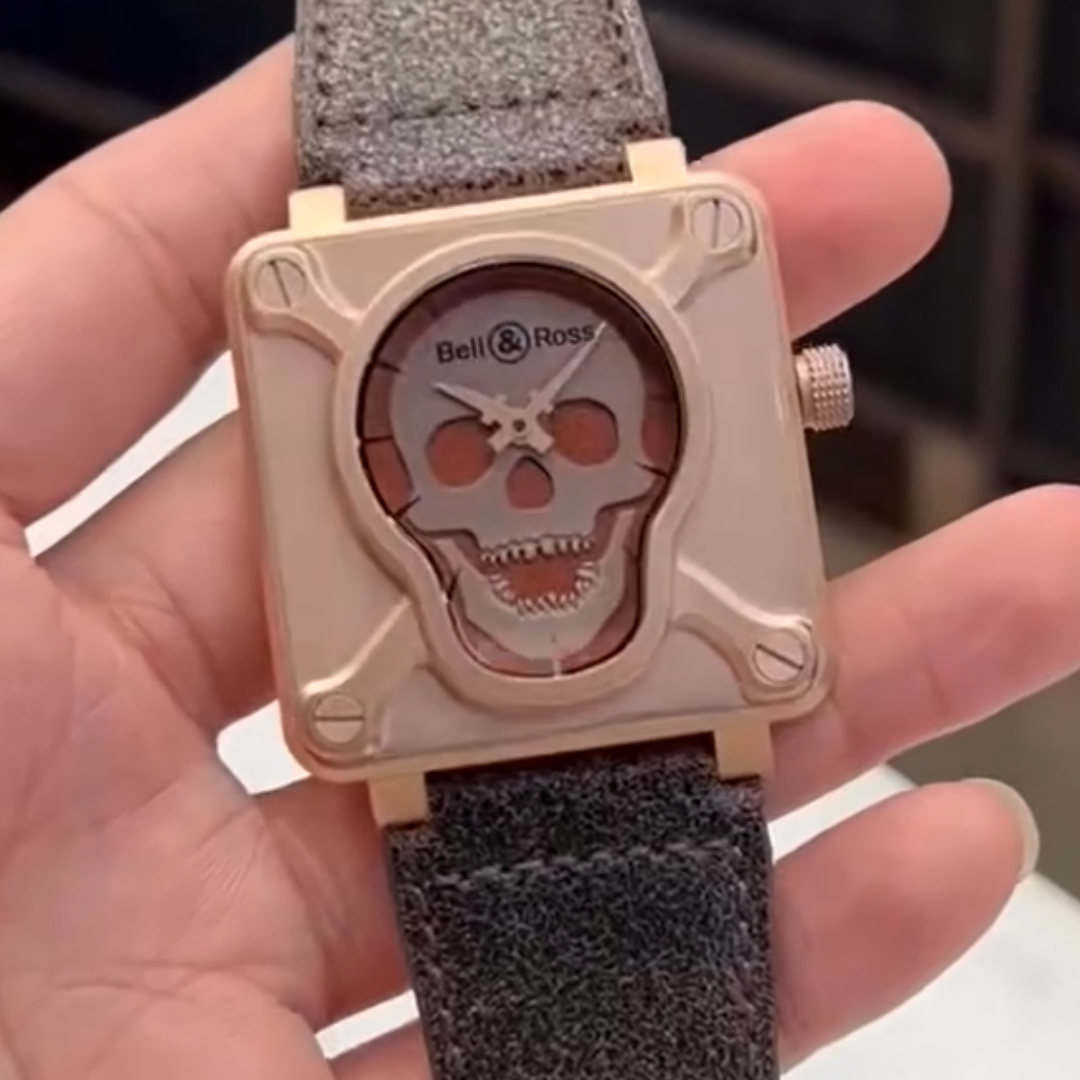 Bell & Ross BR0192-SKULL-BR BR 01 Skull Bronze 46 mm Watch