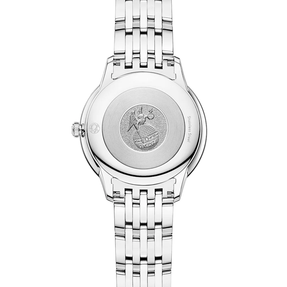 OMEGA De Ville Prestige 30mm Rose Silvery Dial Ladies Bracelet Watch