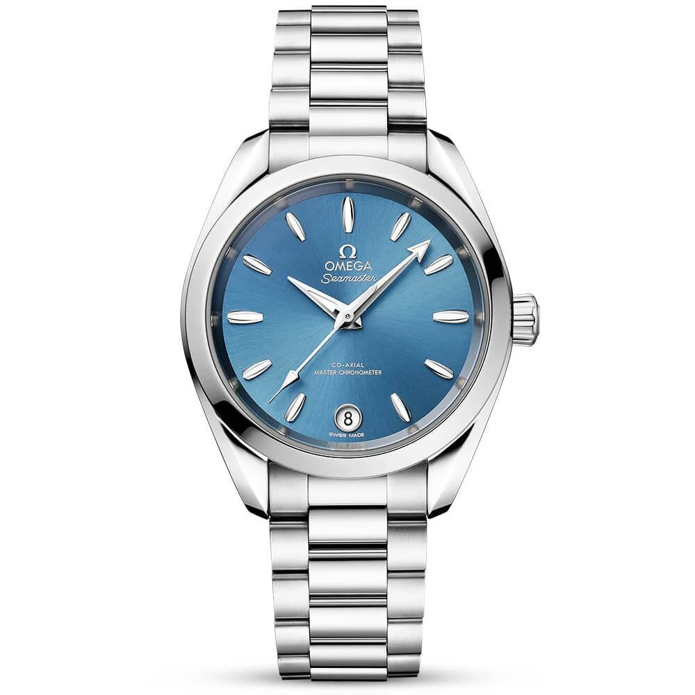 OMEGA Seamaster Aqua Terra Shades 34mm Sea Blue Dial Ladies Watch